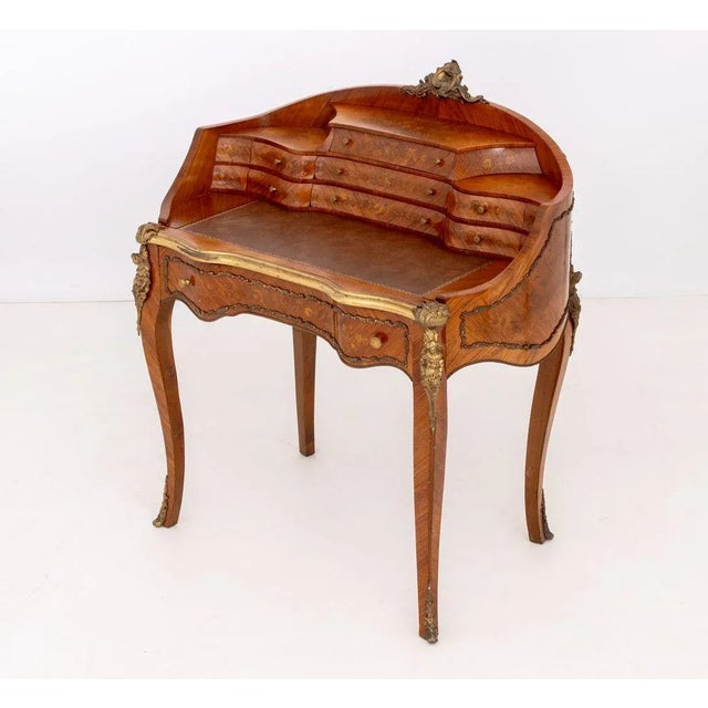 Louis XV Style Marquetry Kingwood Escritoire For Sale In New York - Image 6 of 13
