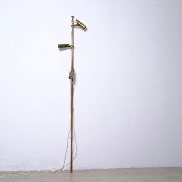 Adjustable Brass Floor Lamp, Italy, 1960s For Sale - Image 4 of 18