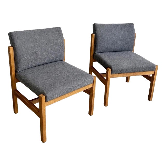 Brutalist Pine and Oak Lounge Chairs, 1970s, Set of 2 For Sale