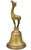 American Mid 20th Century Handmade Americana Brass Giraffe-Figurine Bell For Sale - Image 3 of 6