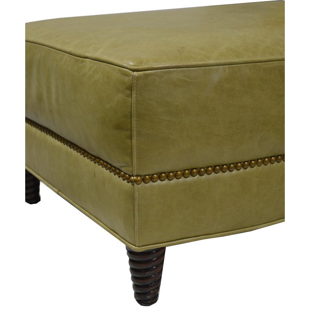 Baker Furniture Company Baker Furniture Jacques Garcia Leather Tuileries Lounge Chair With Ottoman For Sale - Image 4 of 12