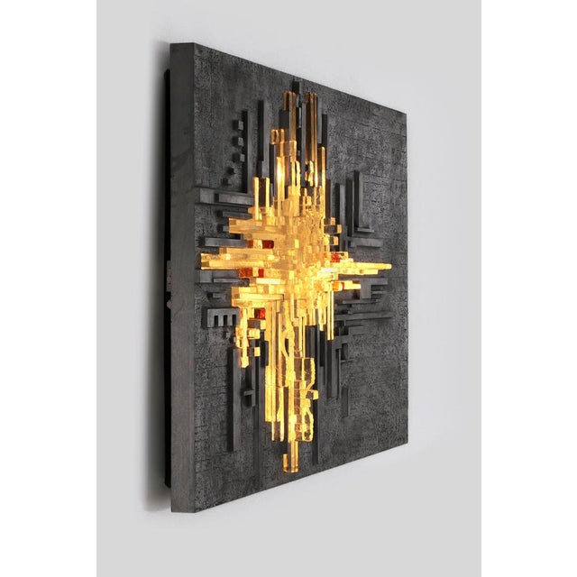 Vintage Rottura Spaziale Murano Glass Wall Lamp by Akikaze for Poliarte, 1970s For Sale - Image 14 of 14