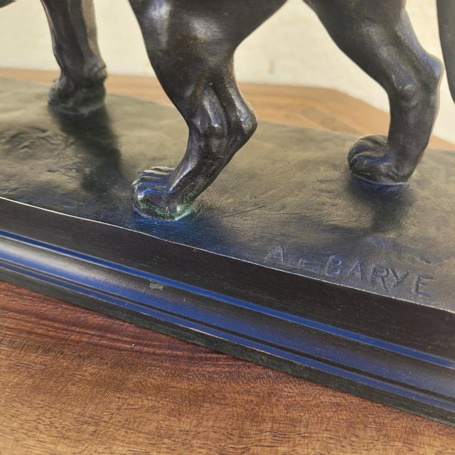 Alfred Barye, Alf Barye, Walking Lion, 1800s, Bronze For Sale - Image 13 of 17