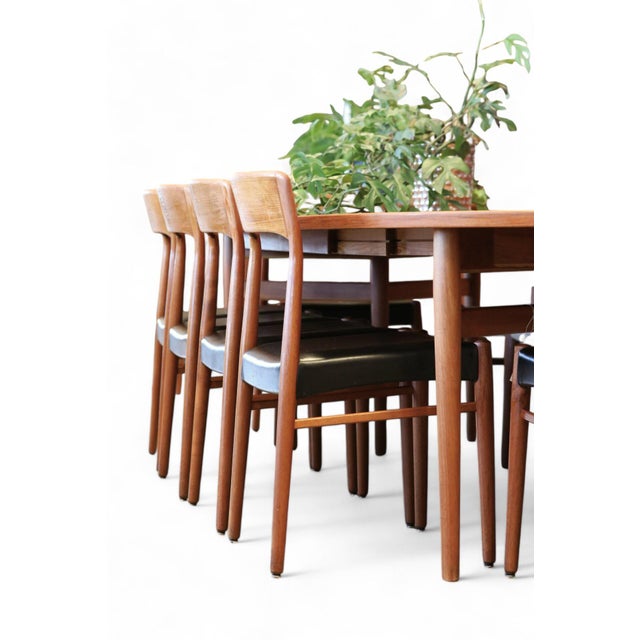 Chair in Teak and Leather by Henning Kjærnulf for KS Møbler, 1960s For Sale - Image 13 of 15