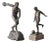 Art Deco Bronze Statues, Germany, 1930s, Set of 2 For Sale