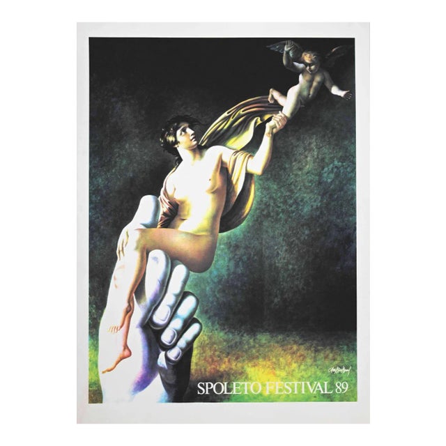 Carlo Maria Mariani, Spoleto Festival, Offset and Lithograph, 1989 For Sale