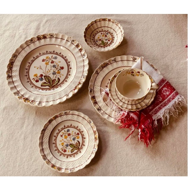 1930s Copeland Spode Cowslip Bone China Breakfast Set - Set of 6 For Sale - Image 14 of 15