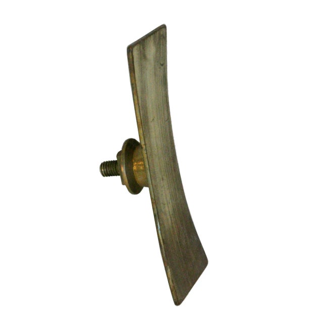 Metal Italian Mid-Century Modern Brass Door Handle, 1940s For Sale - Image 7 of 10