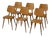 Vintage Chairs in Oak, 1960s, Set of 6 For Sale