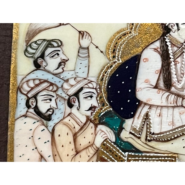 Late 19th Century Late 19th Century Indian Mughal Painting For Sale - Image 5 of 9