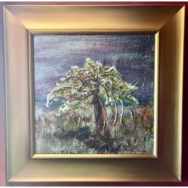 Tree on the Hill II, Abstract Naturalism SeriesInspired by nature, this series focuses on the minimalistic landscape with...