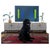 Modular sideboard, Poland, 1970s Possibility of any combination three cabinets with a shelf Black new glass on each side....