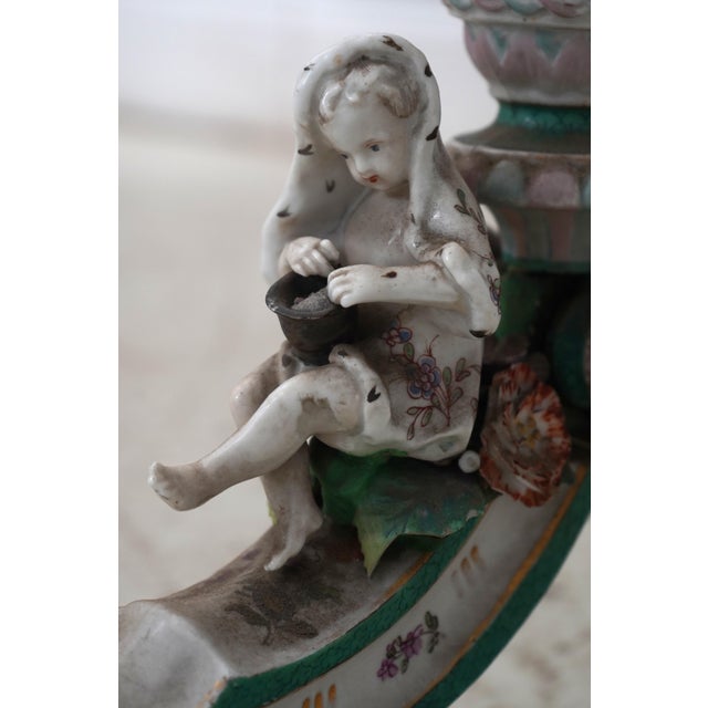 Italian 19th Century Antique Porcelain Fire Screen Frame For Sale - Image 11 of 12