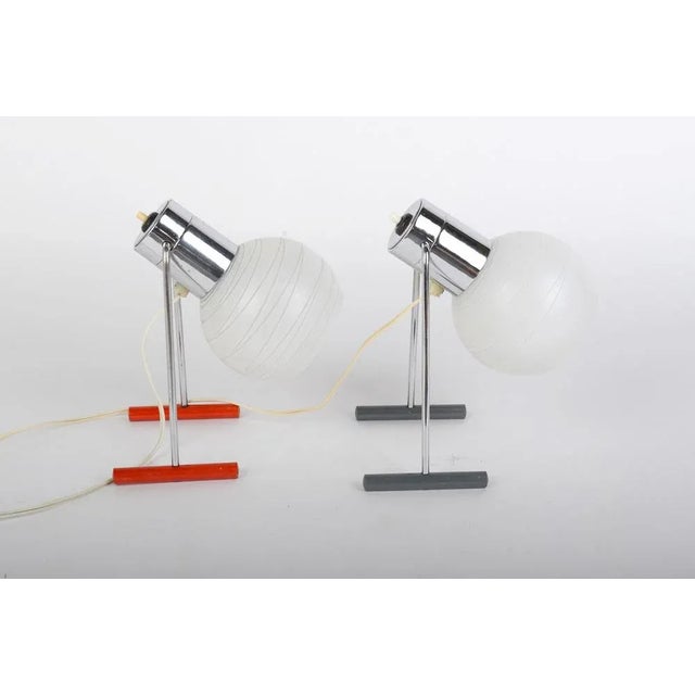 Mid-Century Modern Mid-Century Space Age Table Lamps from Drupol, 1960s, Set of 2 For Sale - Image 3 of 9