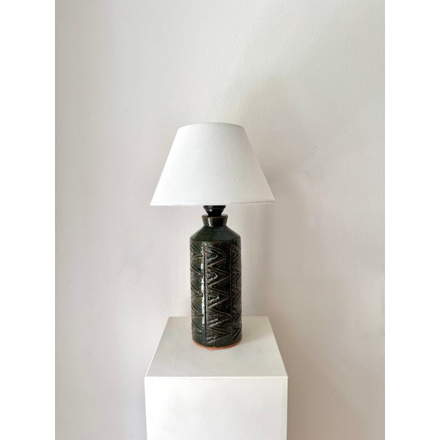 Mid-Century Modern Vintage Swedish Ceramic Table Lamp, 1960s, Set of 2 For Sale - Image 3 of 15