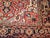 Vintage Heriz Serapi Rug, Hand-Knotted Wool, Geometric Medallion Pattern, Brick-Red & Blue, 9x12 For Sale - Image 11 of 15