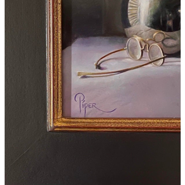 Contemporary The Center of the Sphere Doesn't Lie on its Surface by Marsha Whitesides Piper | Oil on panel Still life with spheres and a sculpture For Sale - Image 3 of 5