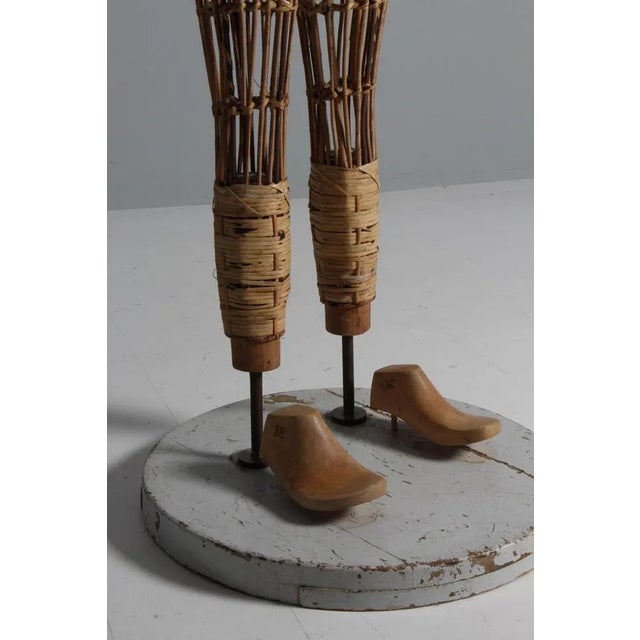 Anitque Mannequin in Bamboo, Cane, Wood and Steel, 1890s For Sale - Image 6 of 10