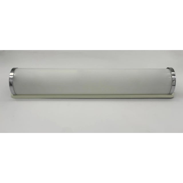 1950s Large Glass Wall Lamps attributed to Greco, Italy, 1940s, Set of 2 For Sale - Image 5 of 8