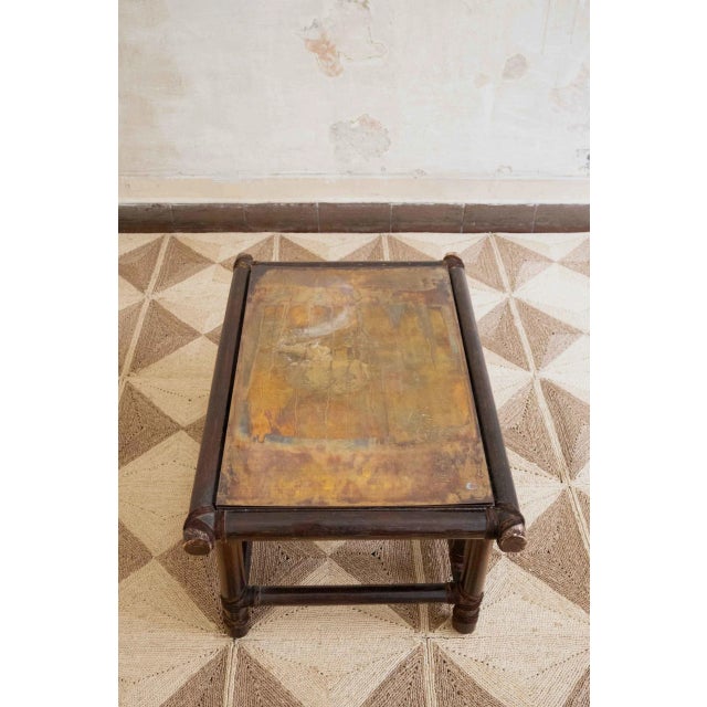 Vintage Wooden Tables with Leather Bindings from McGuire, 1970, Set of 2 For Sale - Image 4 of 12