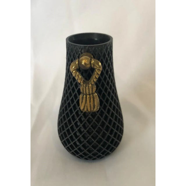 3d Printed Bud Vase With Antique French Bronze Remnant For Sale In New Orleans - Image 6 of 6