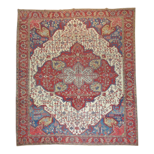 19th Century Antique Persian Serapi Rug