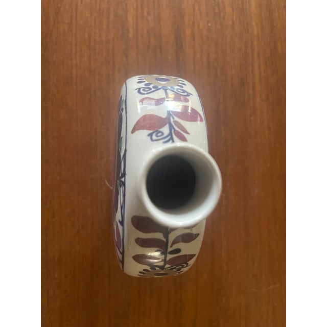 Mid-Century Modern Mid Century Royal Copenhagen Denmark Fajance Sunflower Moon Bud Vase Numbered 211/3102 For Sale - Image 3 of 5