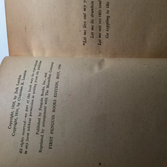 Jack London 1946 Martin Eden Softcover For Sale - Image 5 of 6