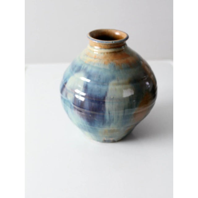 Ceramic Vintage Studio Pottery Vase For Sale - Image 7 of 12