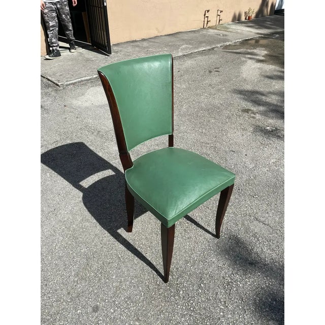 1940s Classic Art Deco Dining Chairs- Set of 6 For Sale - Image 11 of 12