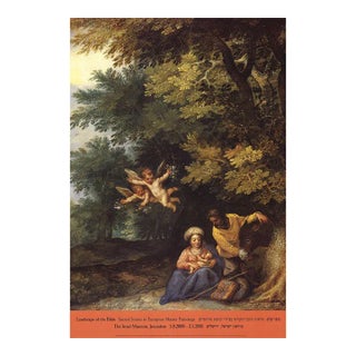 2000 Jan Brueghel 'The Rest on the Flight into Egypt' Brown Israel Offset Lithograph For Sale