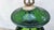 Art Deco Chandelier in Glass and Brass in Green, 1920s For Sale - Image 6 of 10