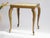 Metal Vintage French Hollywood Regency Neoclassical Square Table with Brass and Onyx,1960s For Sale - Image 7 of 9