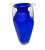 Blue Steven Newell Cobalt Satin Art Glass Vase - 1990s For Sale - Image 8 of 8