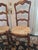 French Provincial 2 Vintage French Provincial Ladder Back Walnut Rush Seat Chairs For Sale - Image 3 of 13