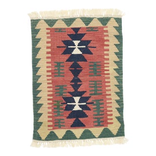 Vintage Persian Shiraz Kilim Rug - 02'01 X 02'11 For Sale