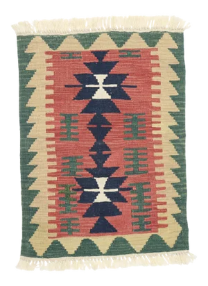 Vintage Persian Shiraz Kilim Rug - 02'01 X 02'11