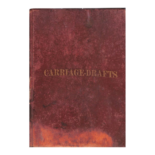 "Carriage-Drafts Selected From New-York Coachmakers' Magazine" 1873 For Sale