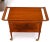Danish Mid-Century Modern Teak Cart w/ Removable Tray on Wheels For Sale - Image 6 of 13
