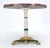 Copper 33" Dia Round Top Gueridon Center Cafe Table on Paint Decorated Iron Base For Sale - Image 6 of 12