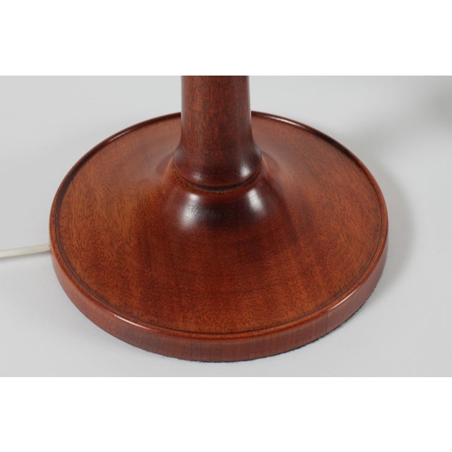 Metal Danish Table Lamps in Mahogany by Esben Klint, 1960s, Set of 2 For Sale - Image 7 of 18