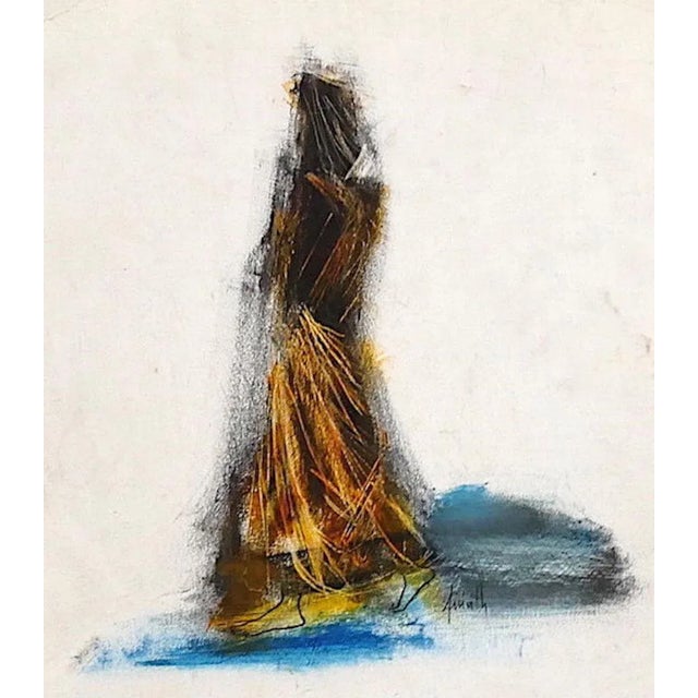 Unknown - the Passage - Mixed Media Painting - 20th Century For Sale - Image 3 of 3