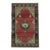 1970s Vintage Turkish Handmade Wool & Cotton Red Area Rug For Sale