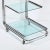Art Deco Streamline Three Tier Chrome & Glass Bar Cart W/ Removable Trays For Sale - Image 11 of 12