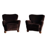 1930s Pair of Lounge Chairs in Manner of Marta Blomstedt For Sale