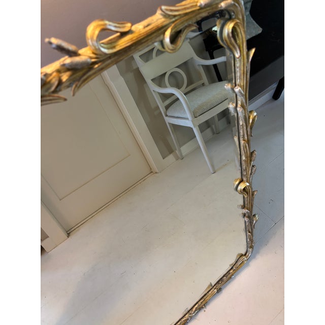 French Provincial 1970s Elegant Gold Gilt Mirror — “Cat O Nine Tails” For Sale - Image 3 of 16