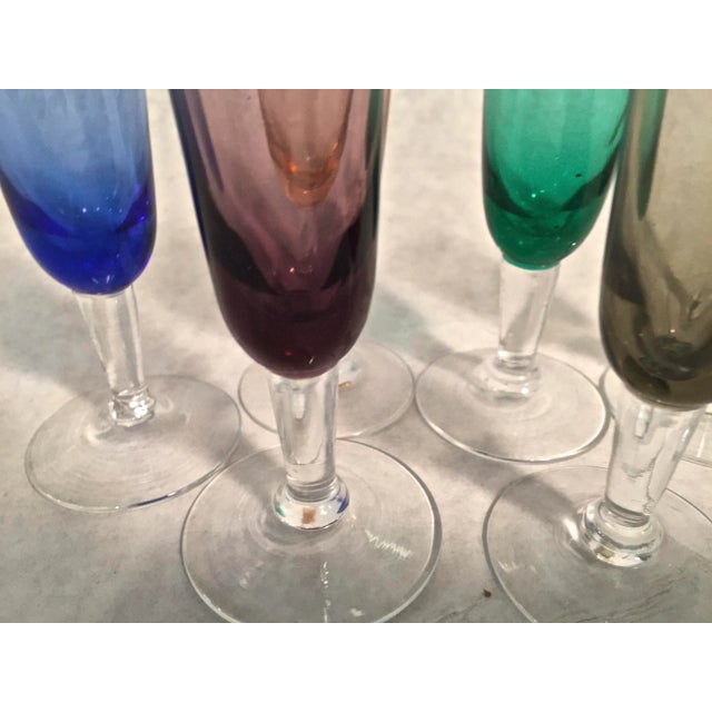 Vintage Multicolored Hand Blown Aperitif Glasses - Collection of 18 For Sale In Tampa - Image 6 of 7