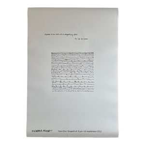 Exhibition Poster Designed by Yoko Ono, a Poem to Be Read With a Magnifying Glass, Copyright Yoko Ono, Mm Sweden, 2012 Reproduction