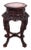 Chinese Hardwood and Marble Pedestal Table For Sale