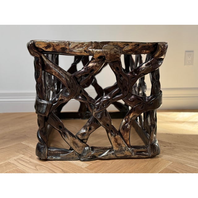 Pair of Tony Duquette Attributed "Ribbon (Or Taffy)" Side Tables, Mid. 20th Cent. For Sale In Dallas - Image 6 of 12